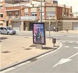 Mupi en la avenida del Doctor Pasteur, próximo al entorno sanitario de Igualada